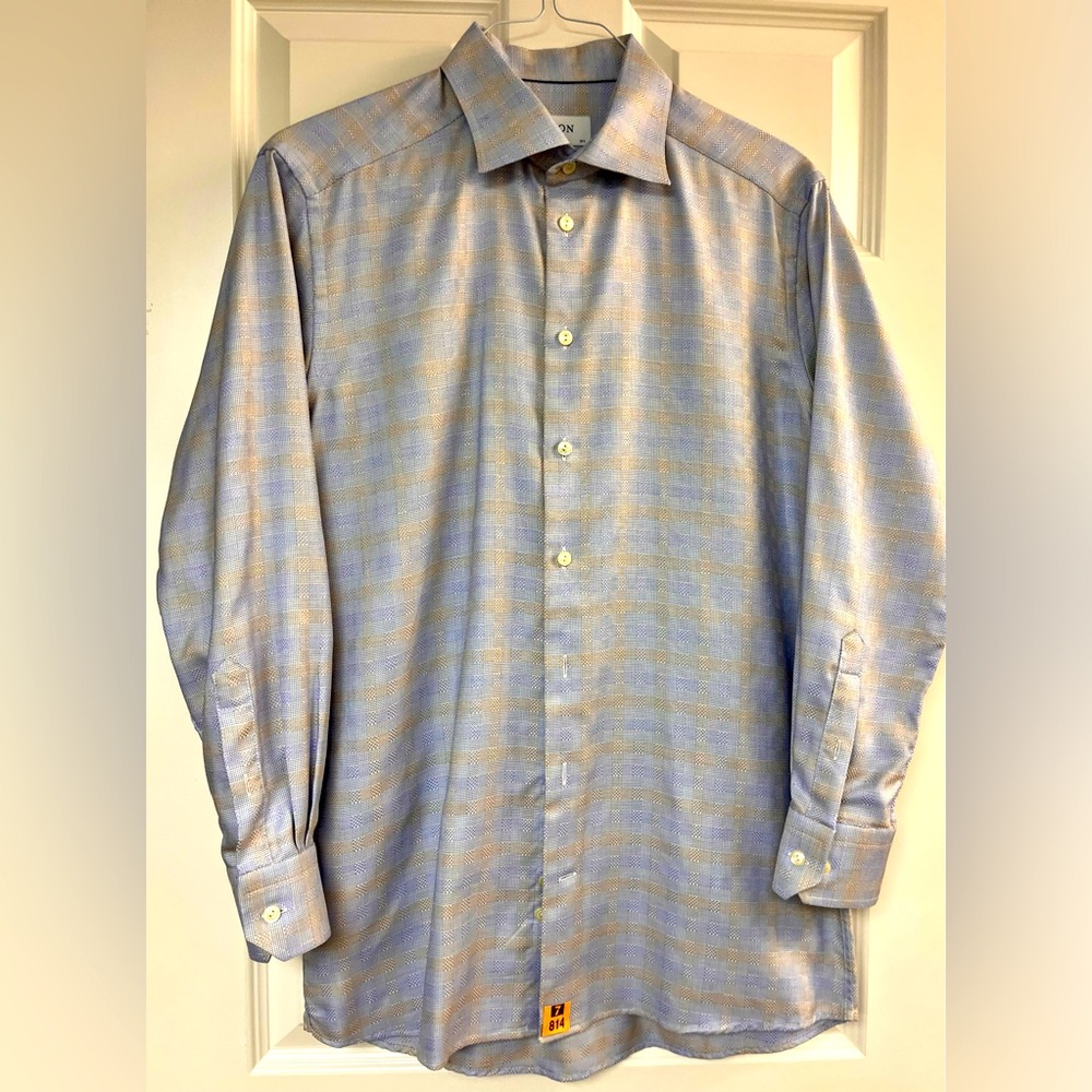 Beautiful ETON dress shirt.  Size 42, 16.5, 32 sleeves.  Amazing quality.